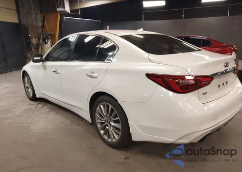 2018 Infiniti Q50 3.0T Luxe z USA, uszkodzony, nr VIN JN1EV7ARXJM437417